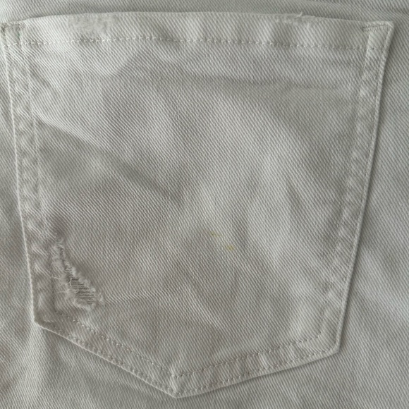 White Distressed Shorts - Picture 5 of 6